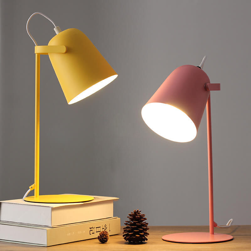 Nordic Macaron Table Lamp | Modern Iron Bucket Design