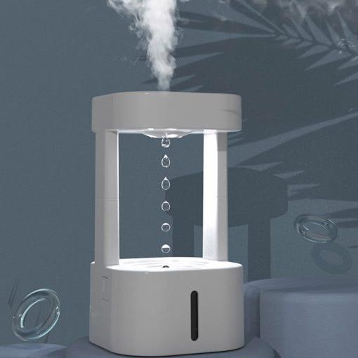 2-in-1 Desk Light Humidifier Rain Cloud Aromatherapy Essential Oil Zen Diffuser & Raining Cloud Night Light Mushroom Lam