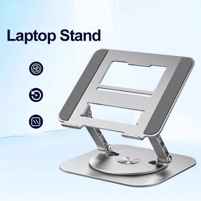 Laptop Stand Aluminum Alloy 360 Degree Rotating Bracket - Durable | Multi-Function | Time Saving