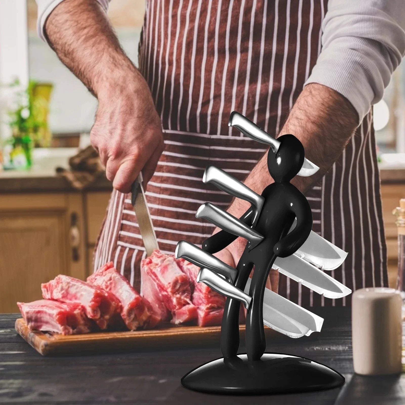 Creative Humanoid Kitchen Knife Holder Set - Professional Kitchen | Kitchen Tool | Durable