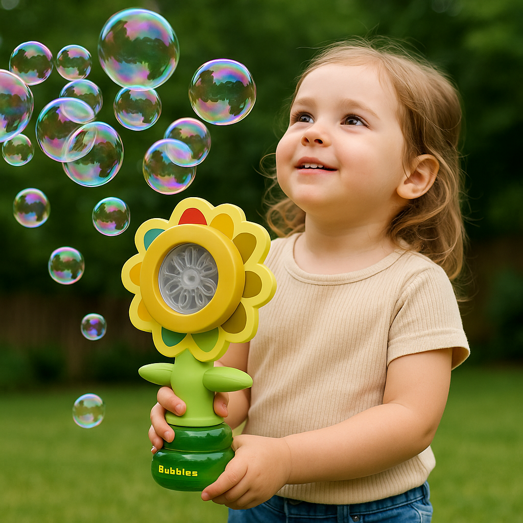 Kids Automatic Sunflower Bubble Blower Toy