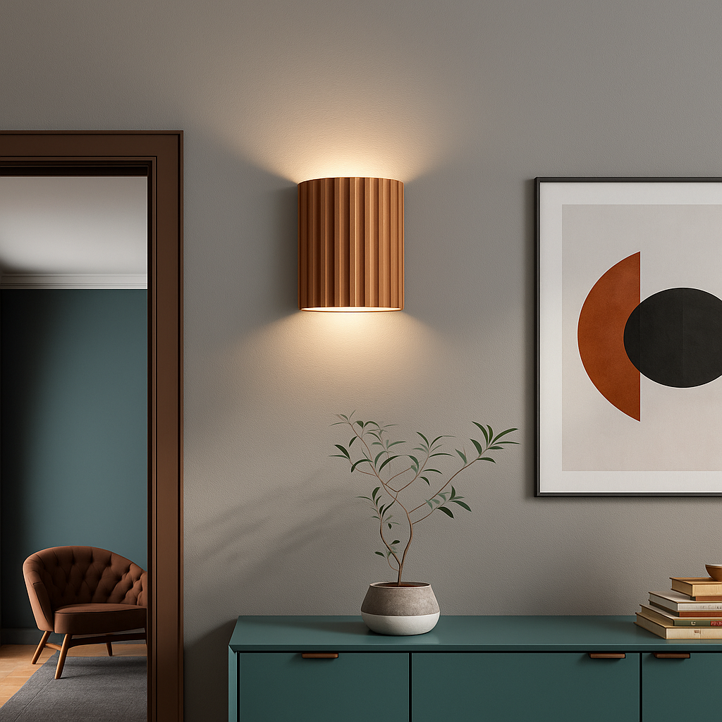 Modern Resin Wall Light | Soft Up–Down LED Glow