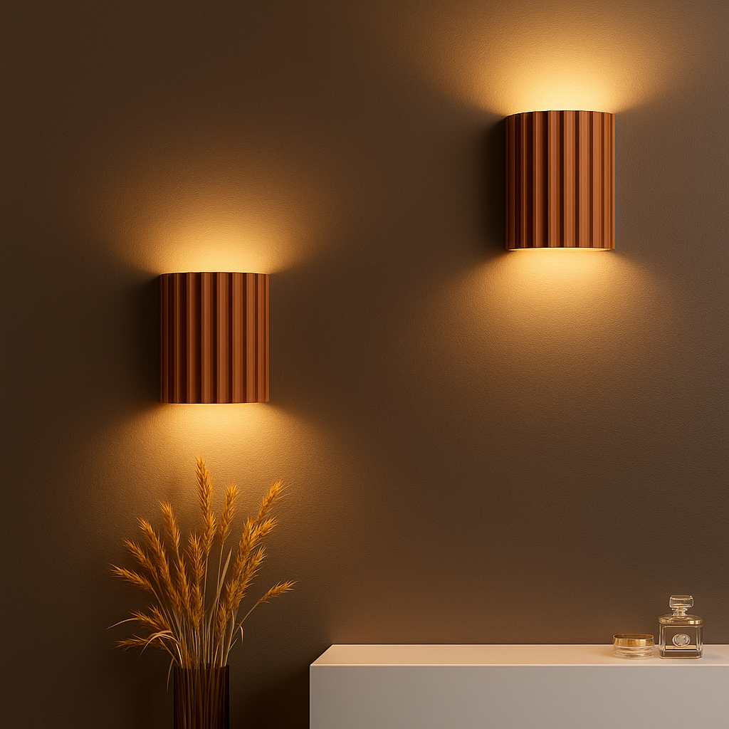 Modern Resin Wall Light | Soft Up–Down LED Glow
