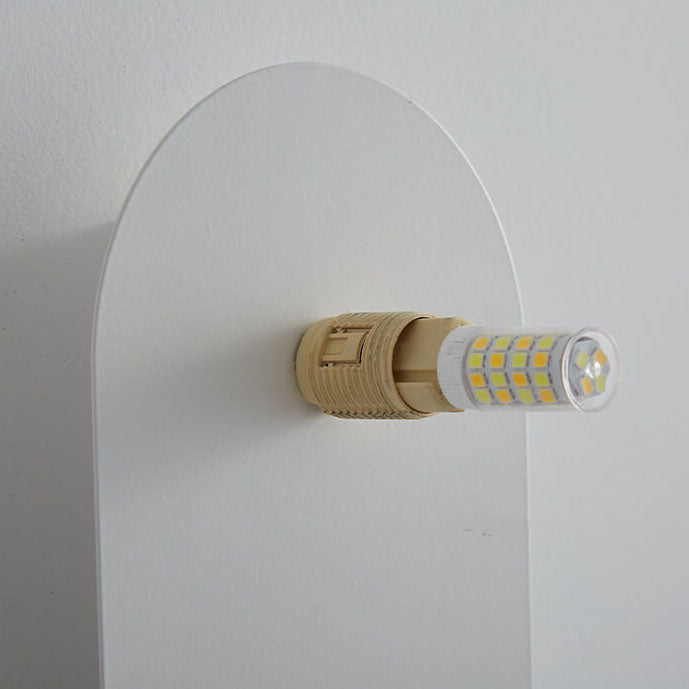 Nordic Minimalist Oval Wall Sconce | Glass Globe Design