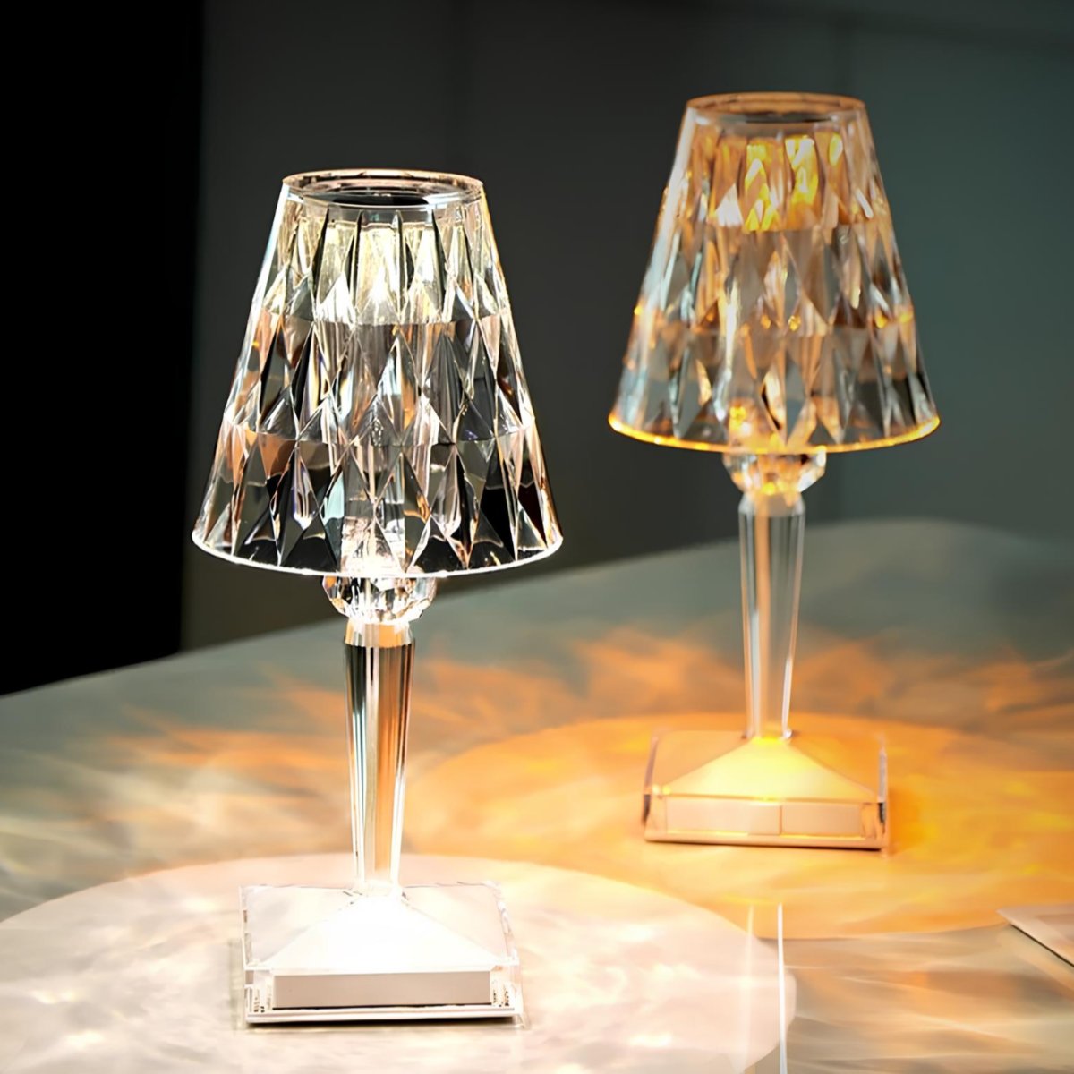 Crystal-Effect Table Lamp | Sparkling Ambient Light