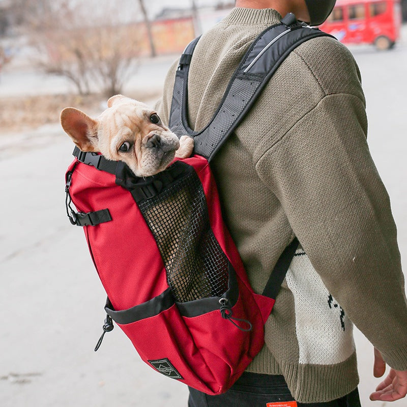 Portable Dog Carrier Bag with Breathable Design | Lightweight Travel Backpack for Small Dogs 3