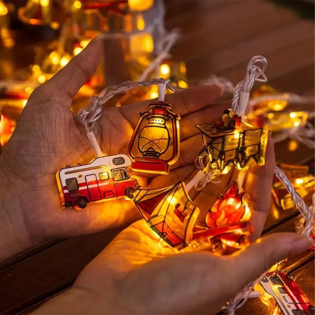Warm White Battery Camping String Lights