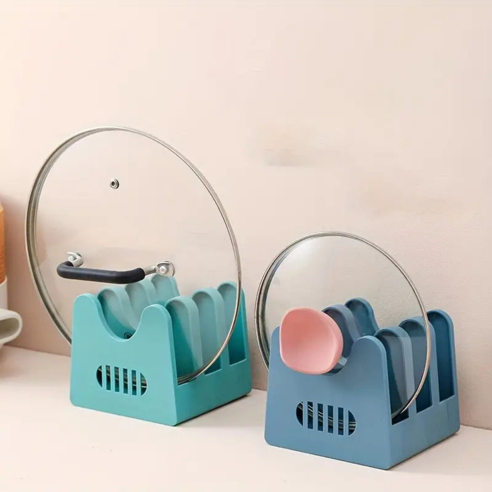 ABS Pot Lid and Utensils Storage Rack 1