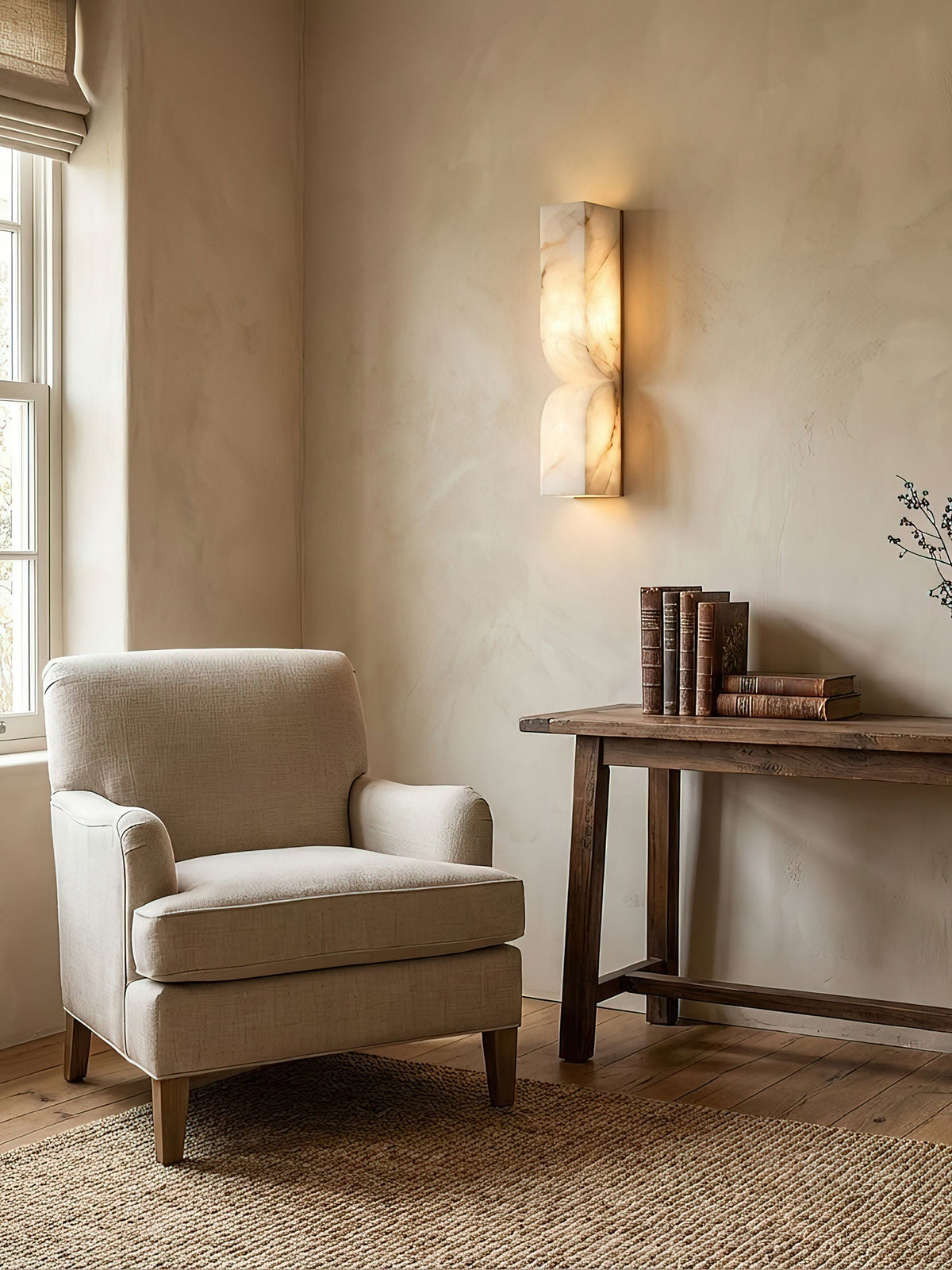 Alabaster Essence | LED Wall Sconce Lighting with Sculptural Design | Elegant Illumination for Modern Home Decor
