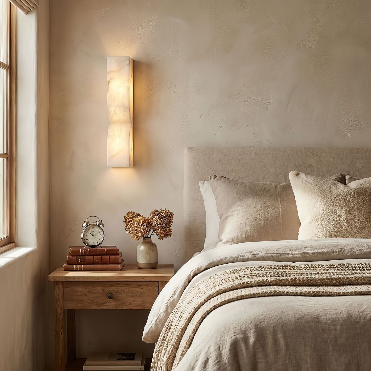 Alabaster Essence | LED Wall Sconce Lighting with Sculptural Design | Elegant Illumination for Modern Home Decor