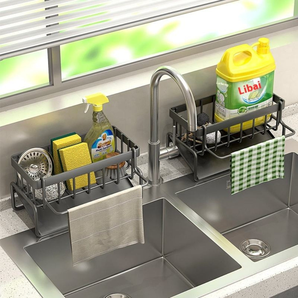 All-in-One Sponge Soap Cloth Self-Draining Rack 2