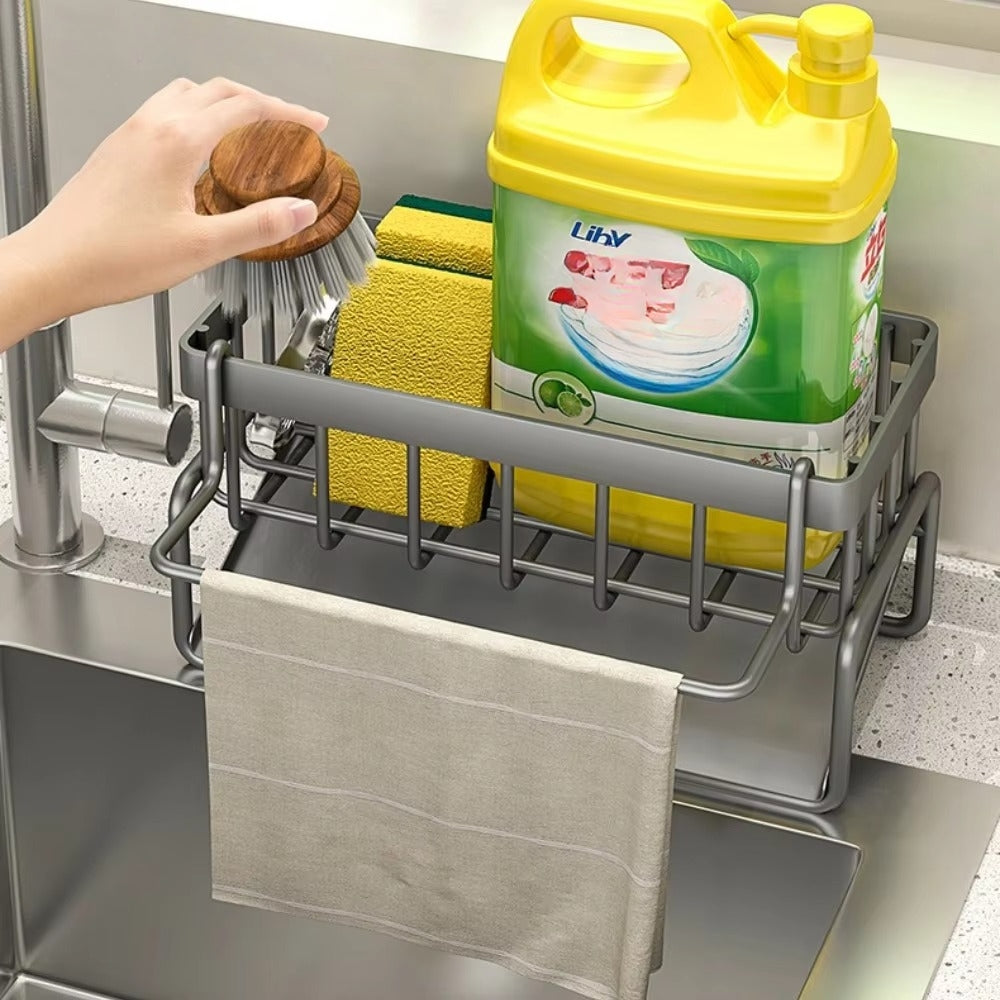 All-in-One Sponge Soap Cloth Self-Draining Rack 3