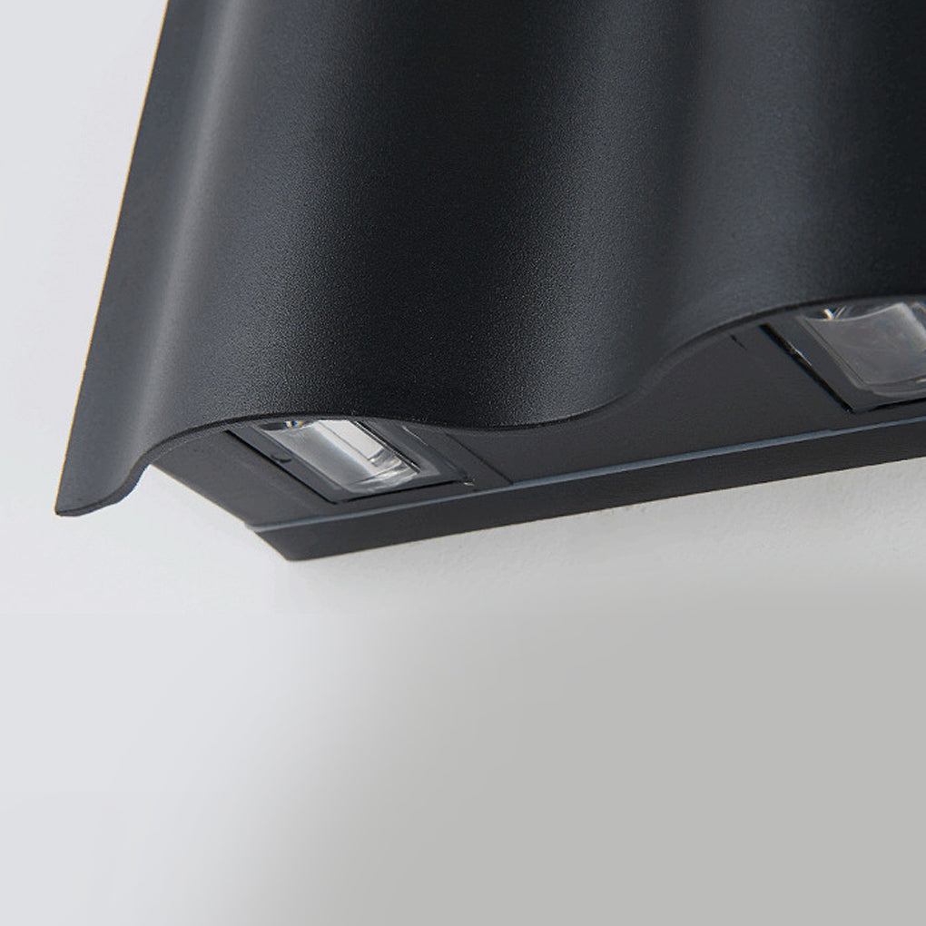 Arc Series | Outdoor Wall Light with Up and Down Lighting | Black Exterior Wall Lantern for Modern Homes 4