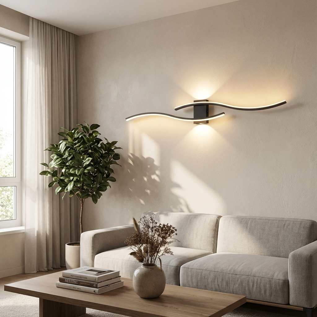 AureaWave | Elegant Dimmable Gold Wall Sconce Lighting for Modern Interiors 1