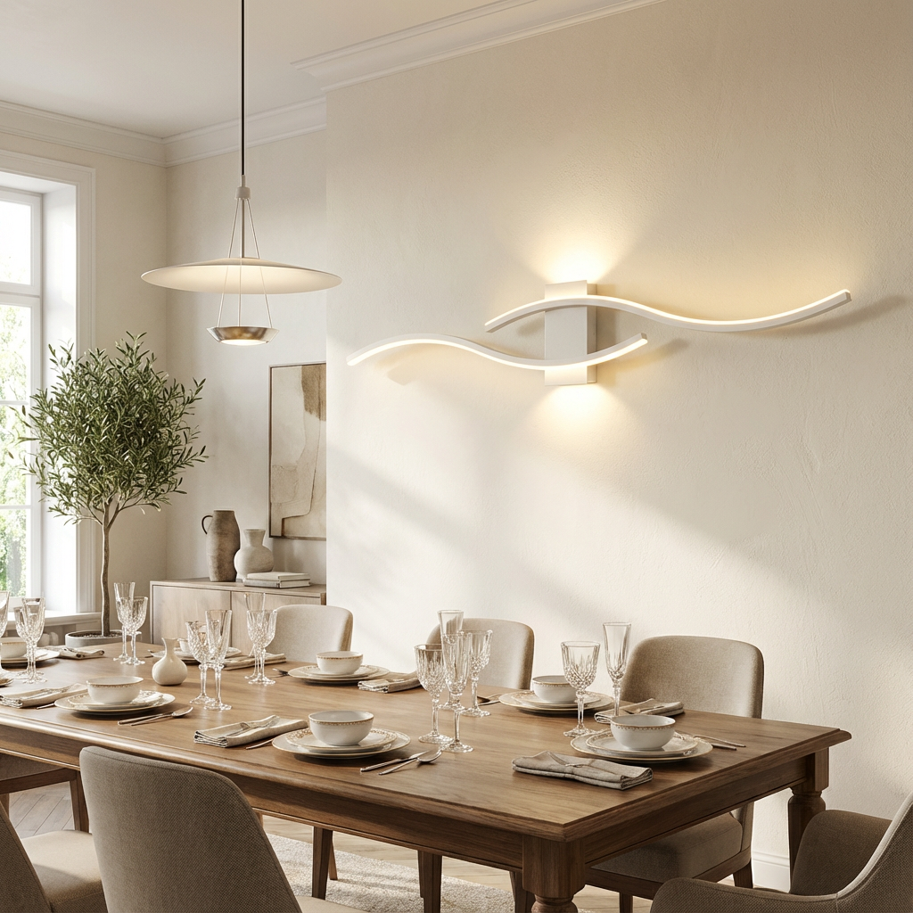 AureaWave | Elegant Dimmable Gold Wall Sconce Lighting for Modern Interiors 4