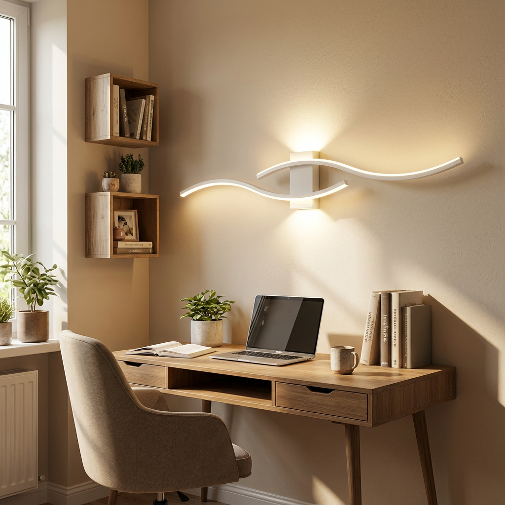AureaWave | Elegant Dimmable Gold Wall Sconce Lighting for Modern Interiors 5