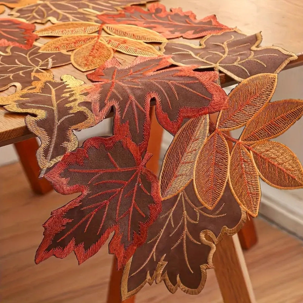 Autumn Leaves Table Runner for Dining Decor 2