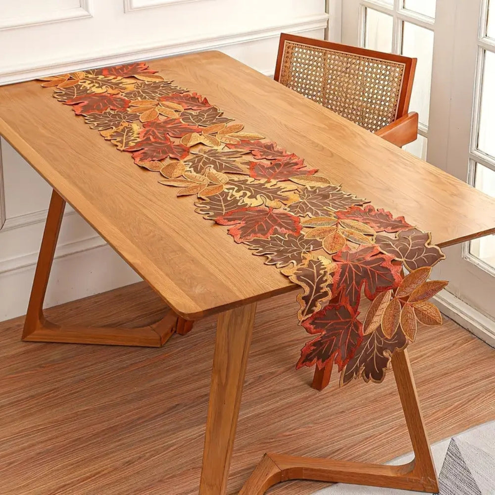 Autumn Leaves Table Runner for Dining Decor 5