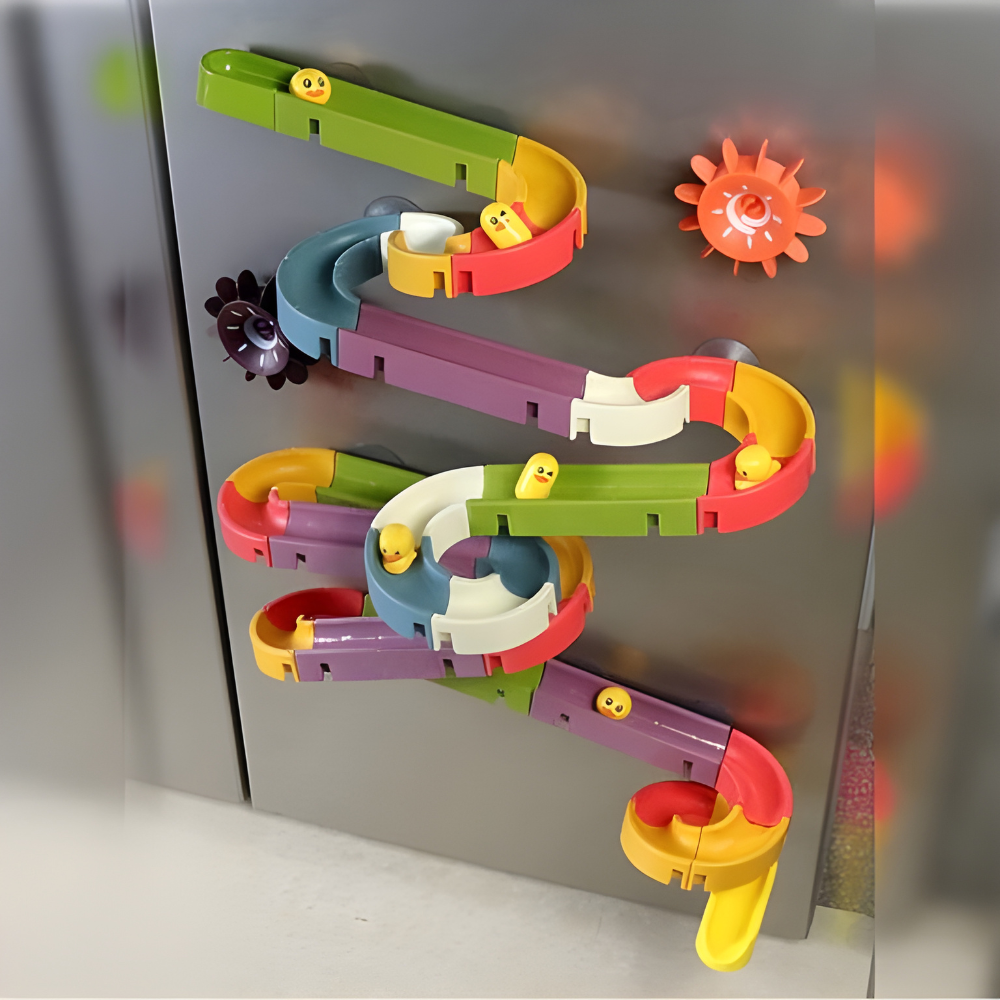 Toddler Bath Toy Water Slide Track Set