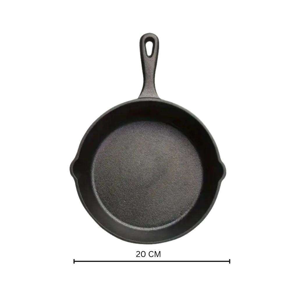 Black Cast Iron Frying Pan 6