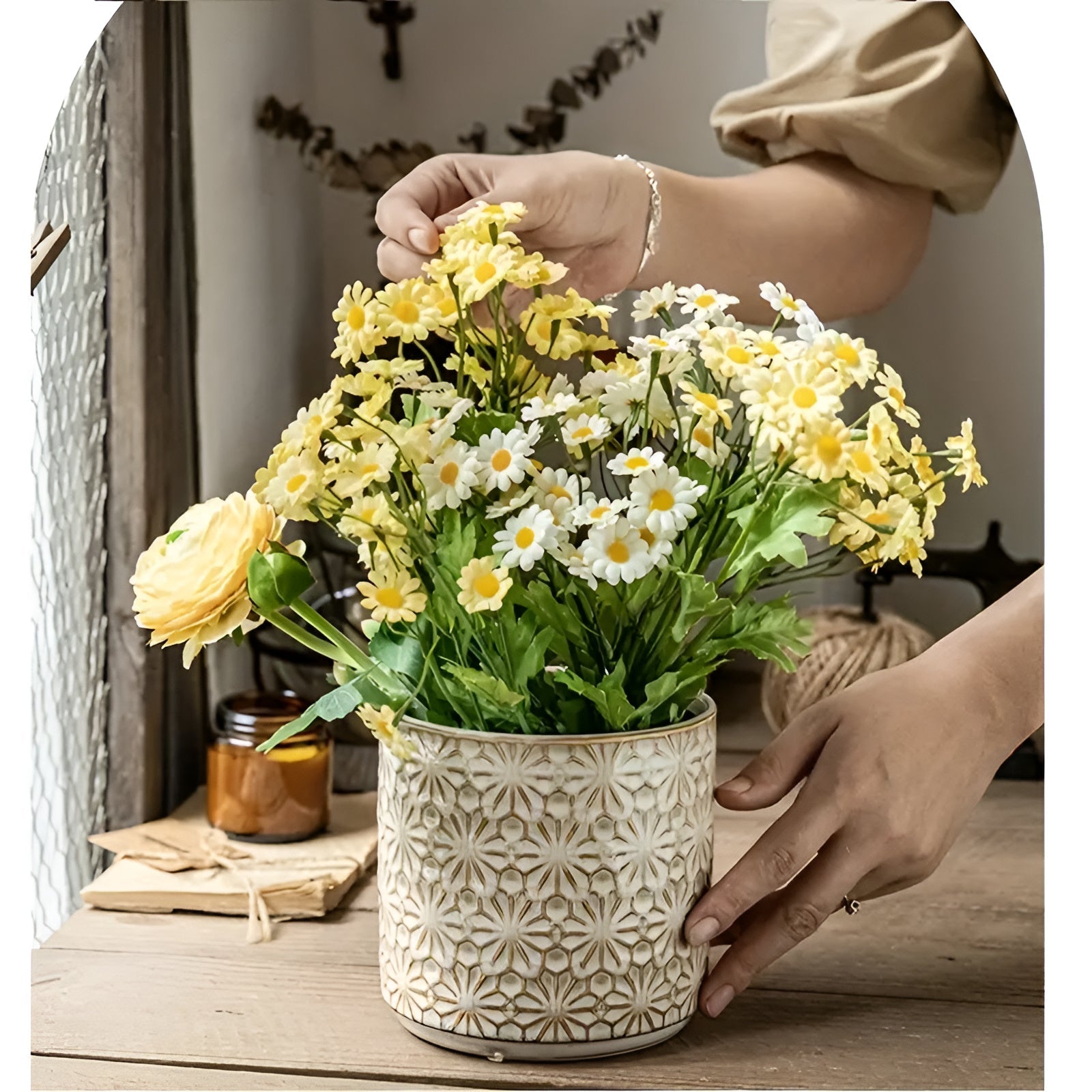 Bloom Craft Ceramic Utensil Holder 2