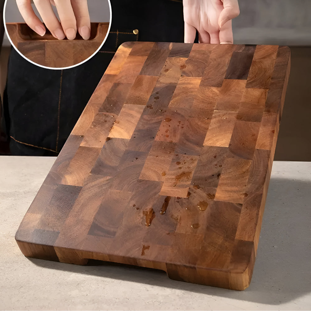 Checkerboard Wooden Cutting Board 1