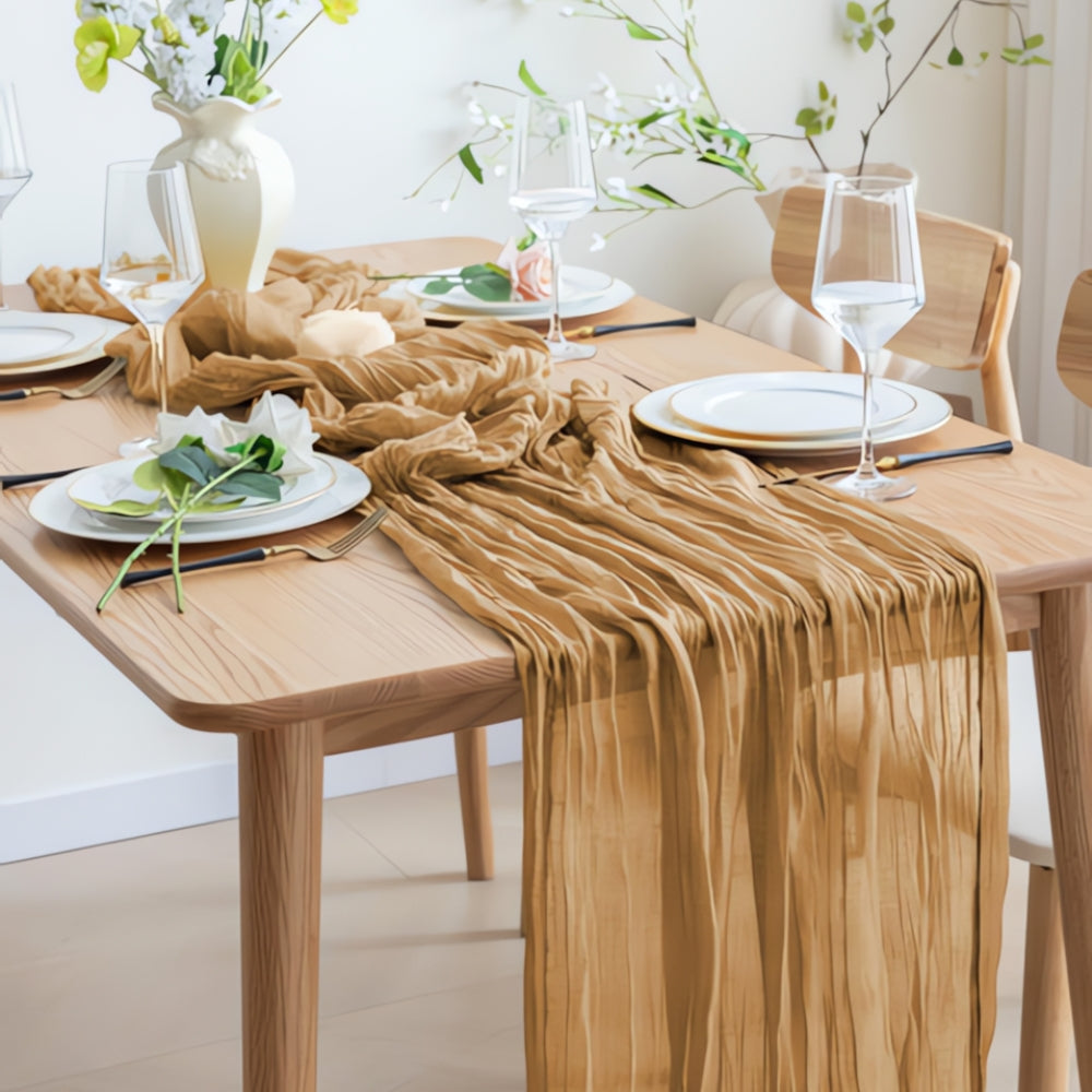 Cheesecloth Flowy Table Runner | 10 Pcs Set 0