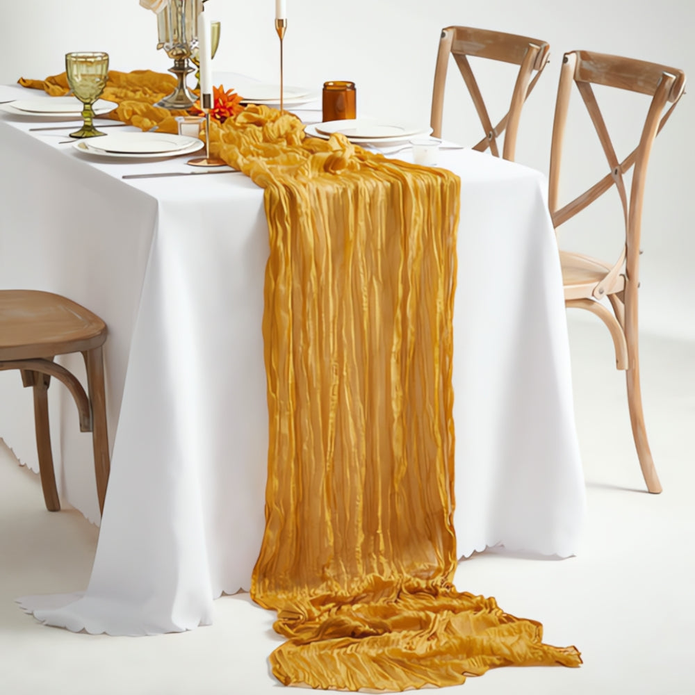 Cheesecloth Flowy Table Runner | 10 Pcs Set 2