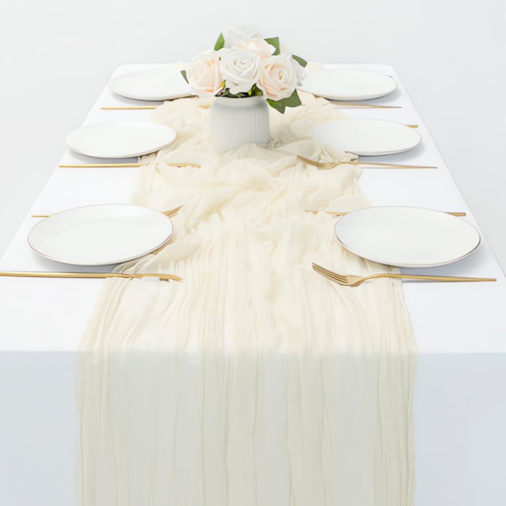 Cheesecloth Flowy Table Runner | 10 Pcs Set 9