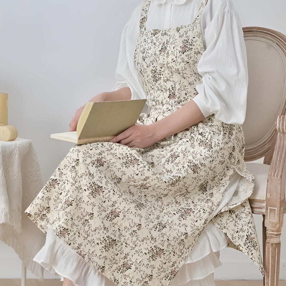 Classic Cotton Floral Apron 3