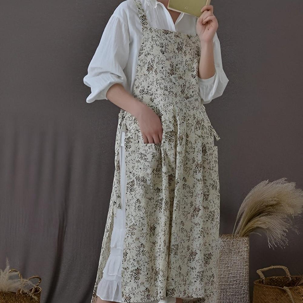 Classic Cotton Floral Apron 4