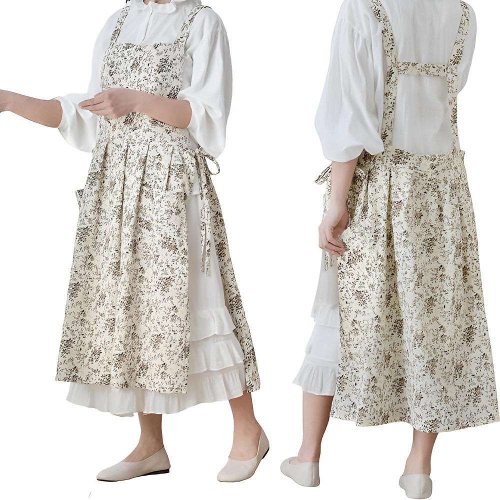 Classic Cotton Floral Apron 5