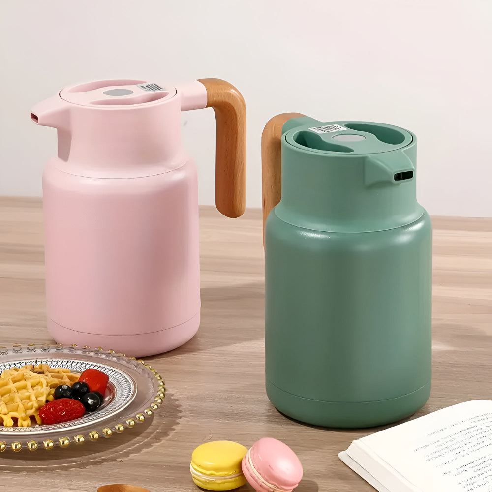 Classic Wooden Handle Thermal Carafe 2