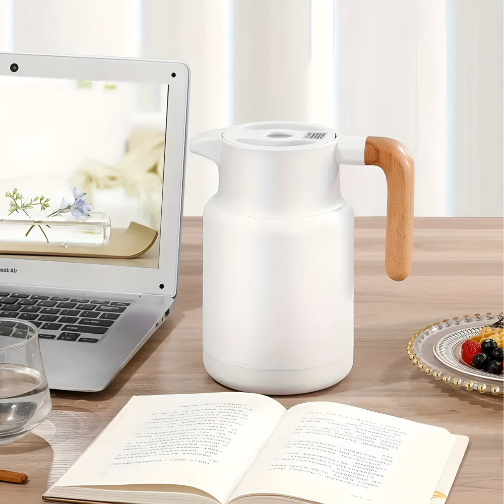 Classic Wooden Handle Thermal Carafe 4