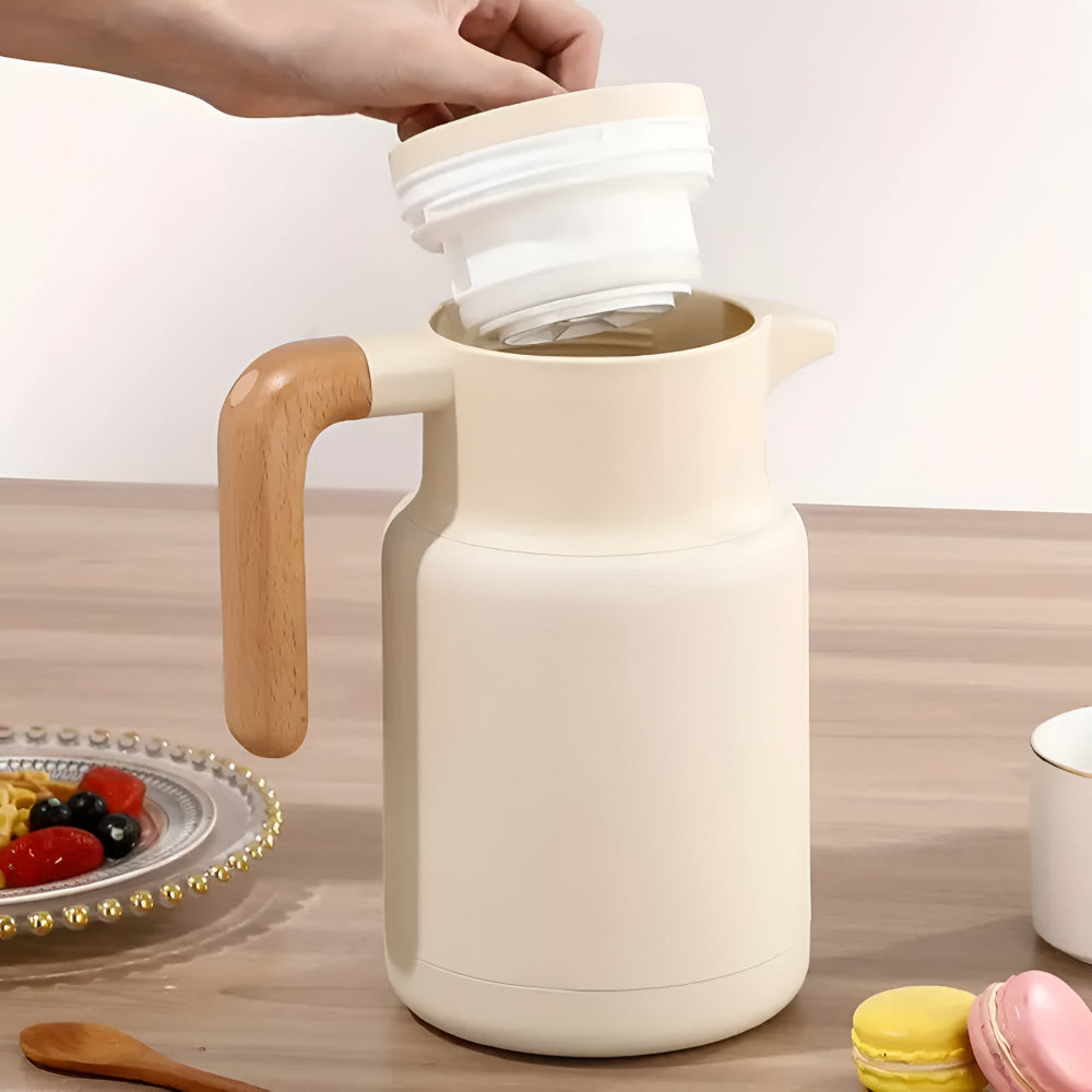 Classic Wooden Handle Thermal Carafe 7