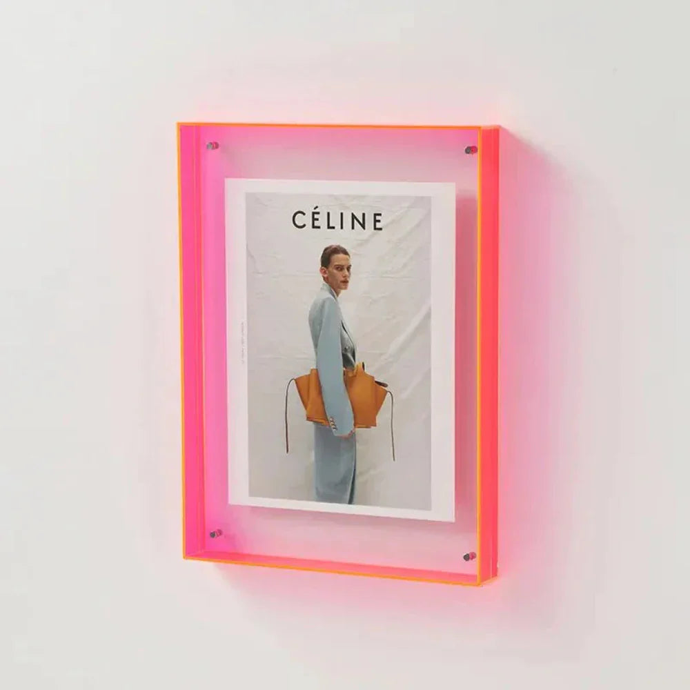 ColorVue Transparent Acrylic Photo Frame | Modern Floating Display