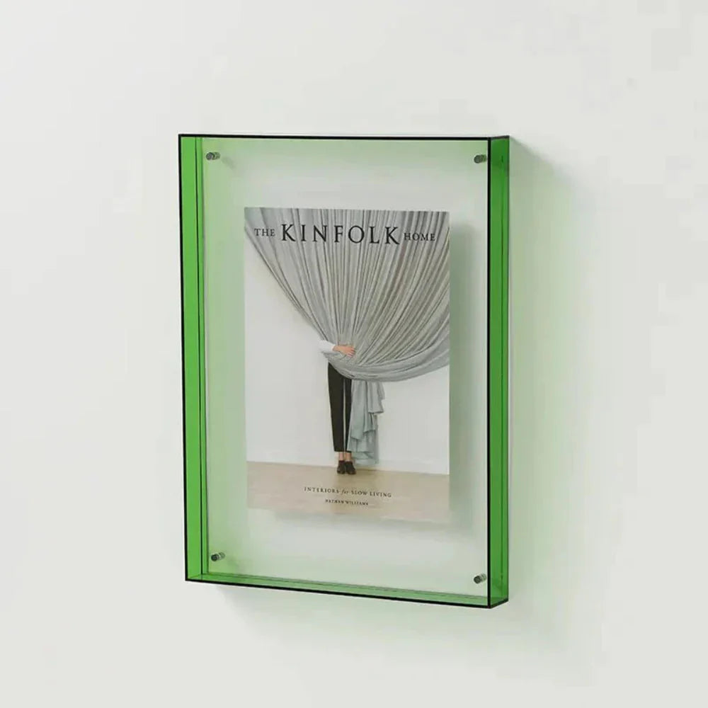 ColorVue Transparent Acrylic Photo Frame | Modern Floating Display
