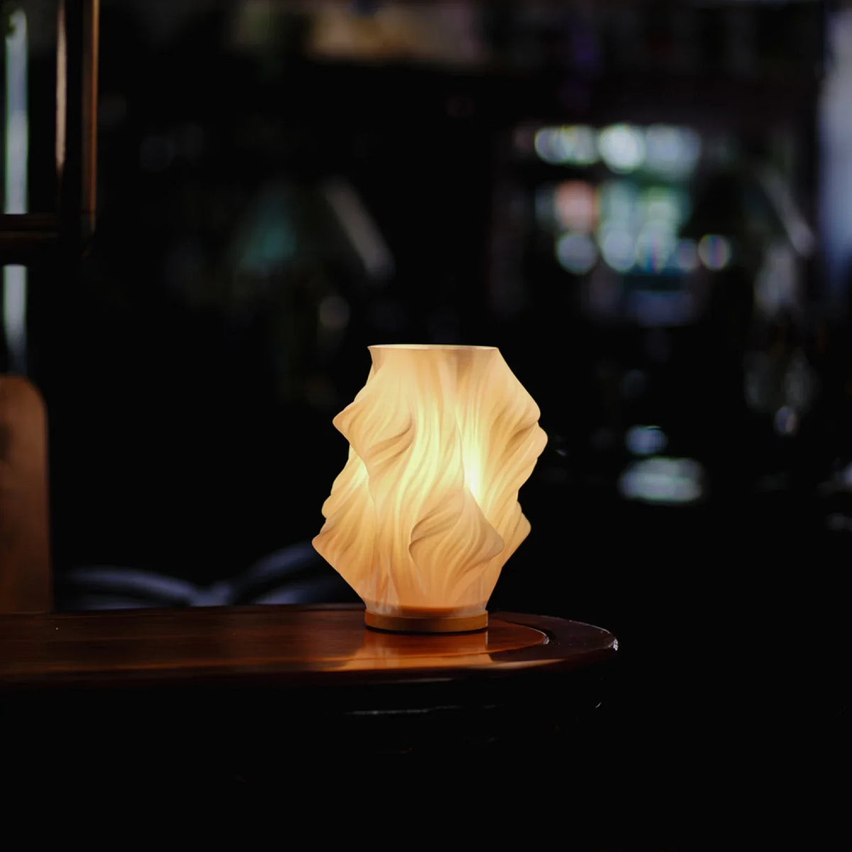 Pleated LED Table Lamp | Soft Sculptural Glow