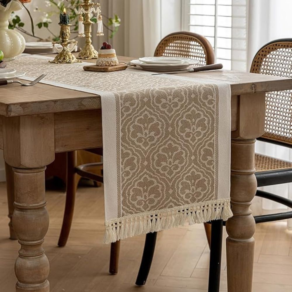 Damask Dune Table Runner 0