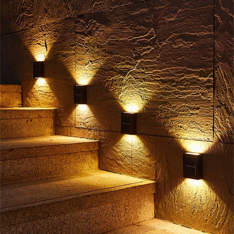EcoGlow | Outdoor Solar Wall Light with Automatic Dusk-to-Dawn Sensor | Modern Design for Energy-Efficient Illumination 2