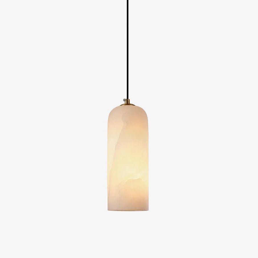 Elegant Alabaster Globe Pendant Light | Adjustable Height Hanging Light for Soft Illumination in Kitchen and Dining Spaces