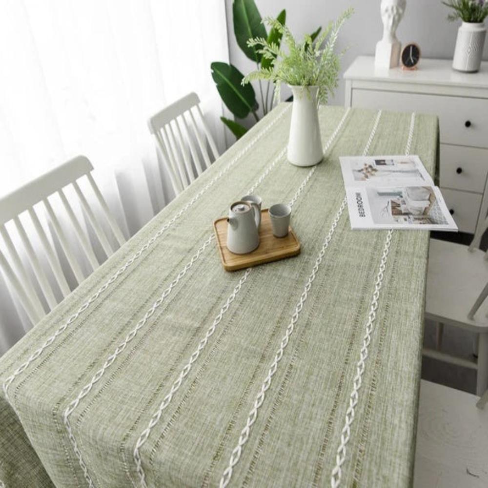 Elegant Cotton Linen Tablecloth 6