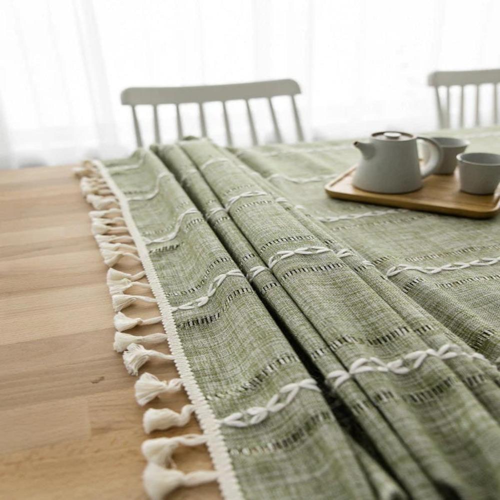 Elegant Cotton Linen Tablecloth 8