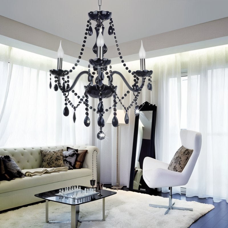 Elegant Modern Crystal Chandelier with Cascading Drops | Luxurious Lighting for Any Room