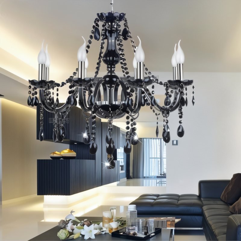 Elegant Modern Crystal Chandelier with Cascading Drops | Luxurious Lighting for Any Room