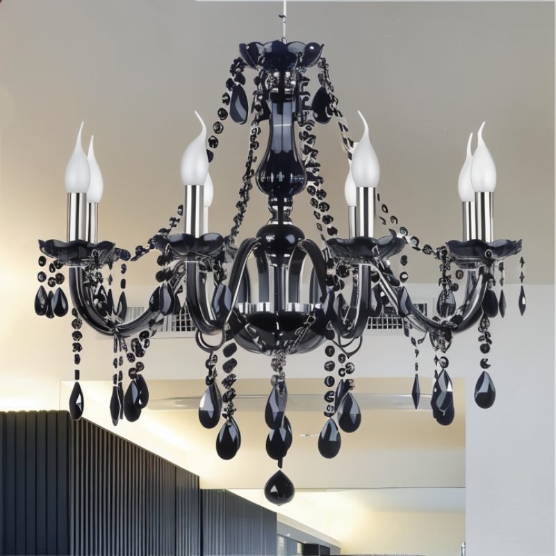 Elegant Modern Crystal Chandelier with Cascading Drops | Luxurious Lighting for Any Room