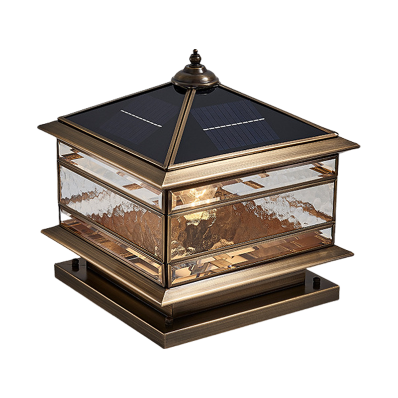 Elegant Outdoor LED Lights | Solar Garden Post Light with Dual Power Options | Stylish Illumination for Gates and Patios 6