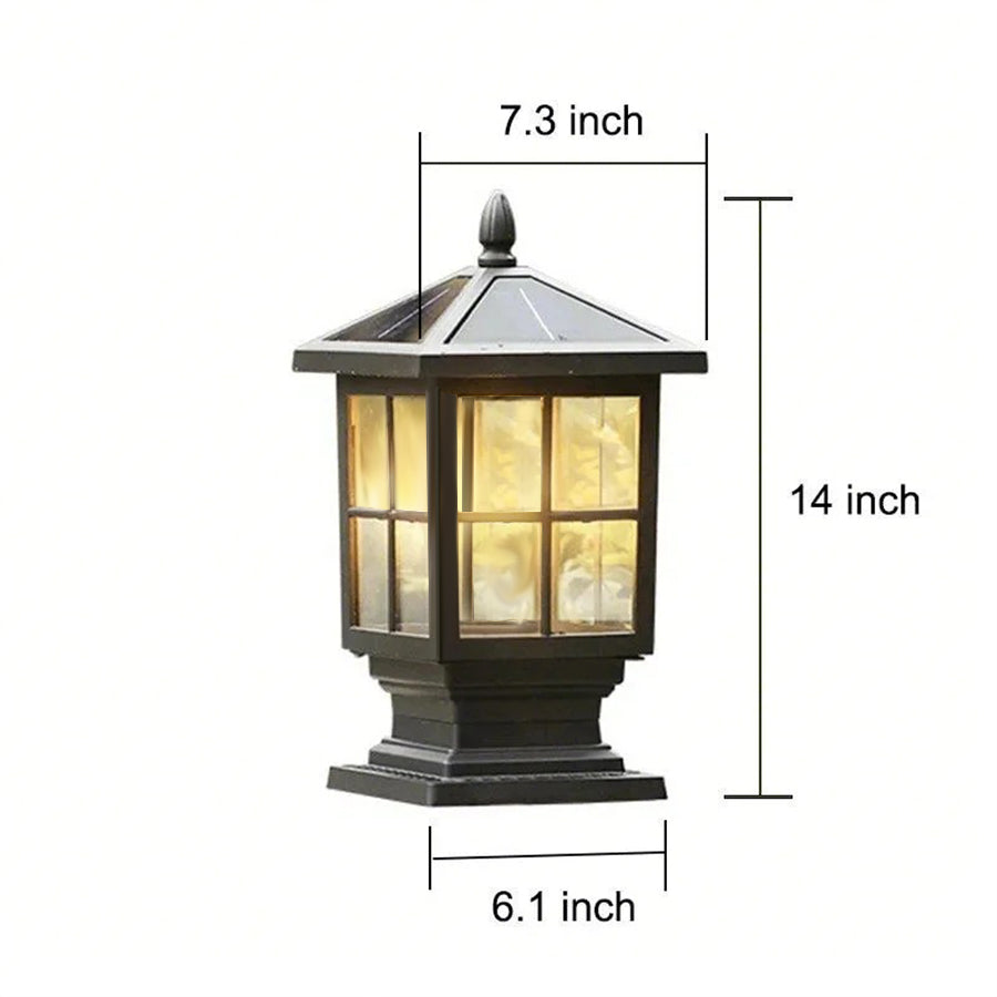 Elegant Solar Outdoor Post Light | Durable Aluminium Alloy with Dual Power Options for Stylish Illumination 6