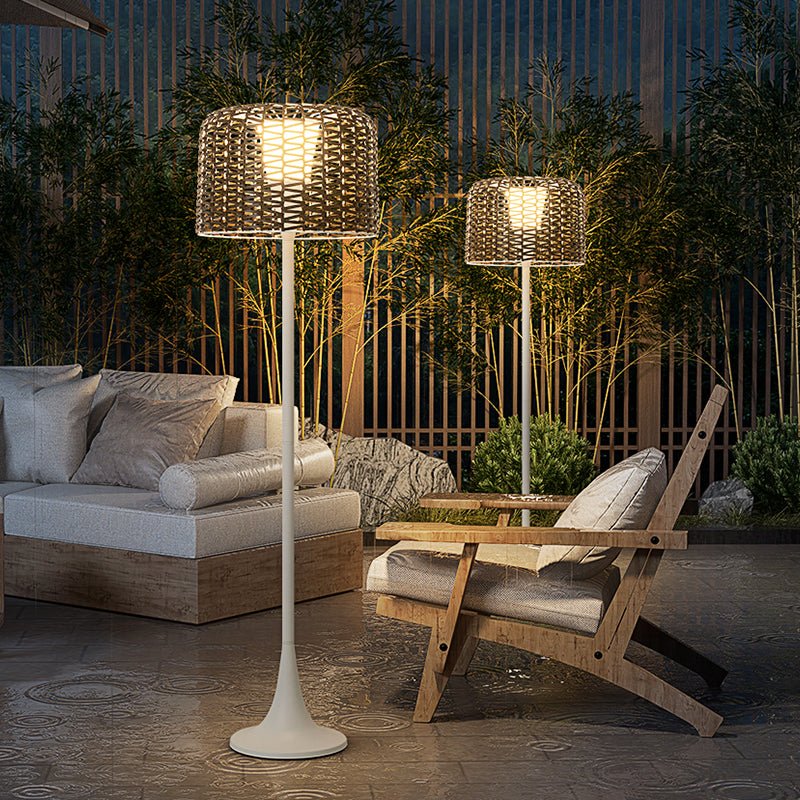 Elegant | Solar Garden Lights with Integrated LED & Waterproof Rattan Design for Stylish Outdoor Ambiance