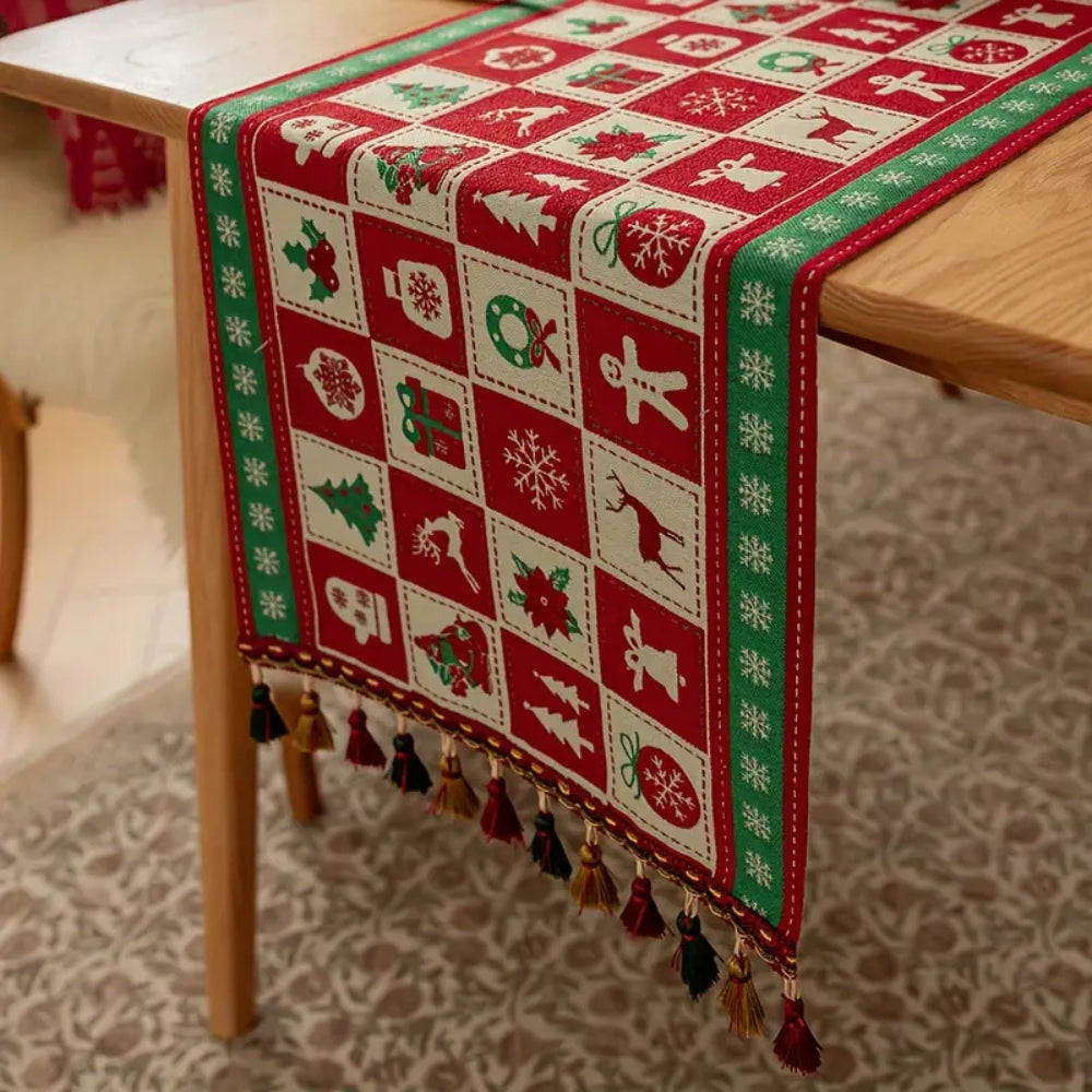 Festive Charm Holiday Table Runner 1
